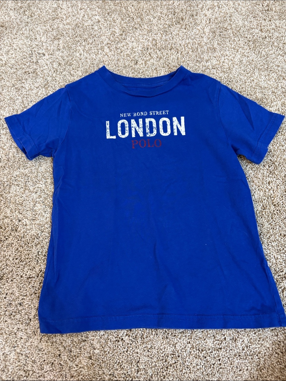 Polo by Ralph Lauren Kids Royal Blue 'London' Graphic Tee
